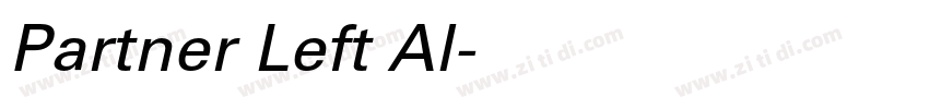 Partner Left Al字体转换